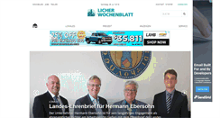 Desktop Screenshot of licher-wochenblatt.de